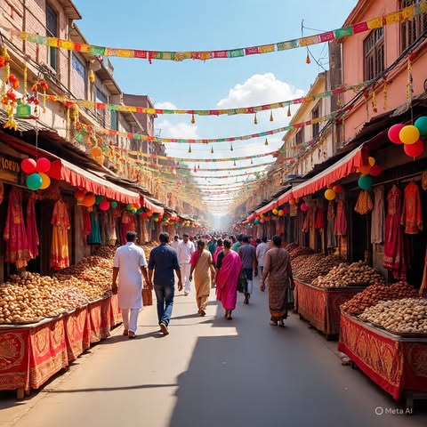 Festival Clothes Shopping — Streets Before Showrooms