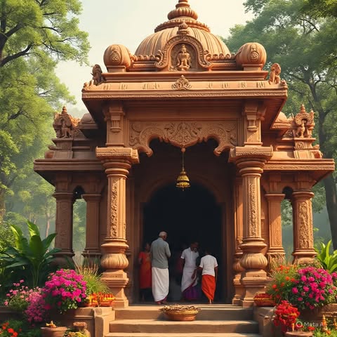 Morning Temple Rituals in Tamil Nadu — காலை வழிபாட்டின் அமைதி